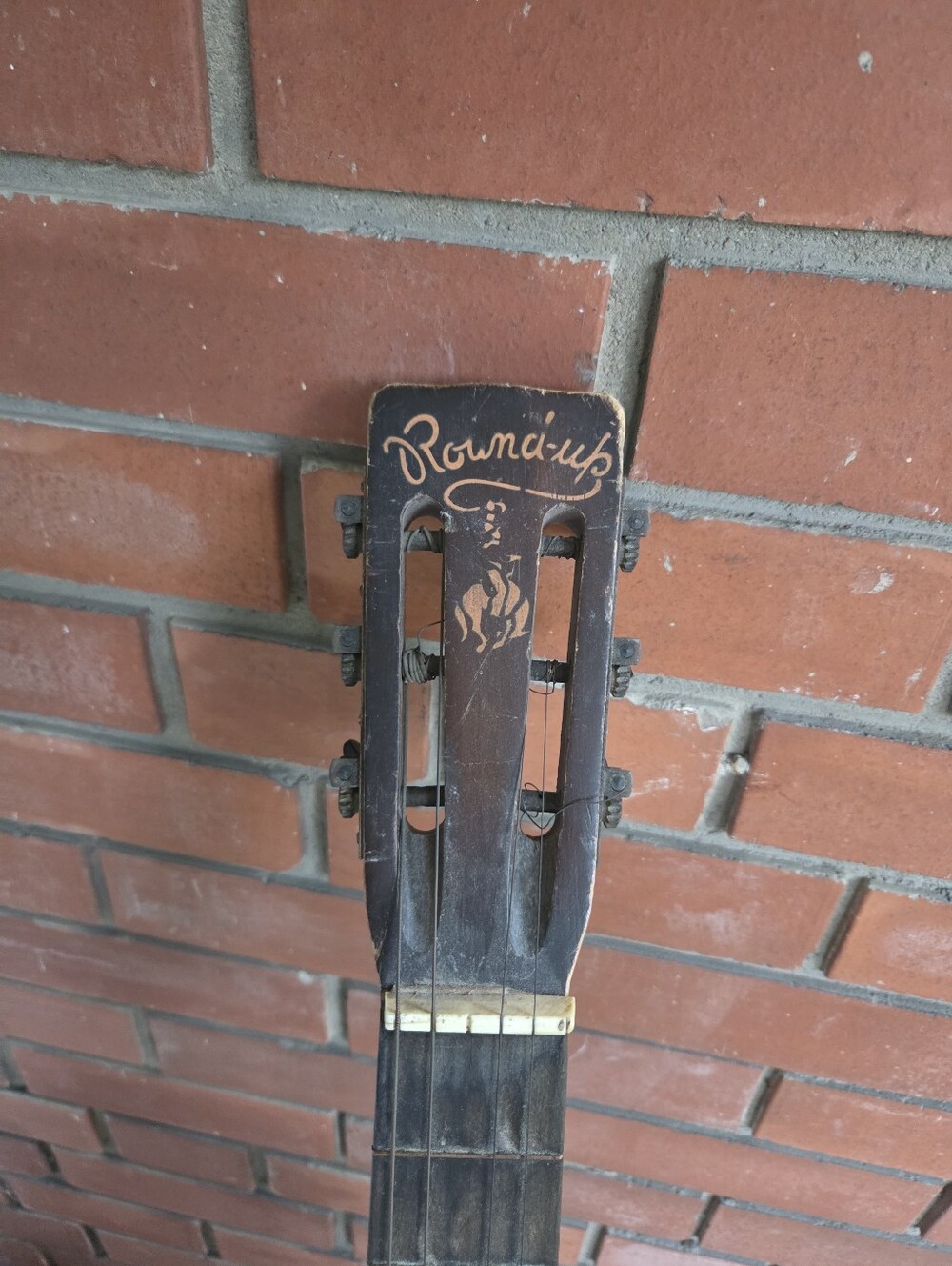 Vintage 1937 Supertone Gene Autry "Round-Up" Parlor Guitar - Rare Stencil - Picture 3 of 11
